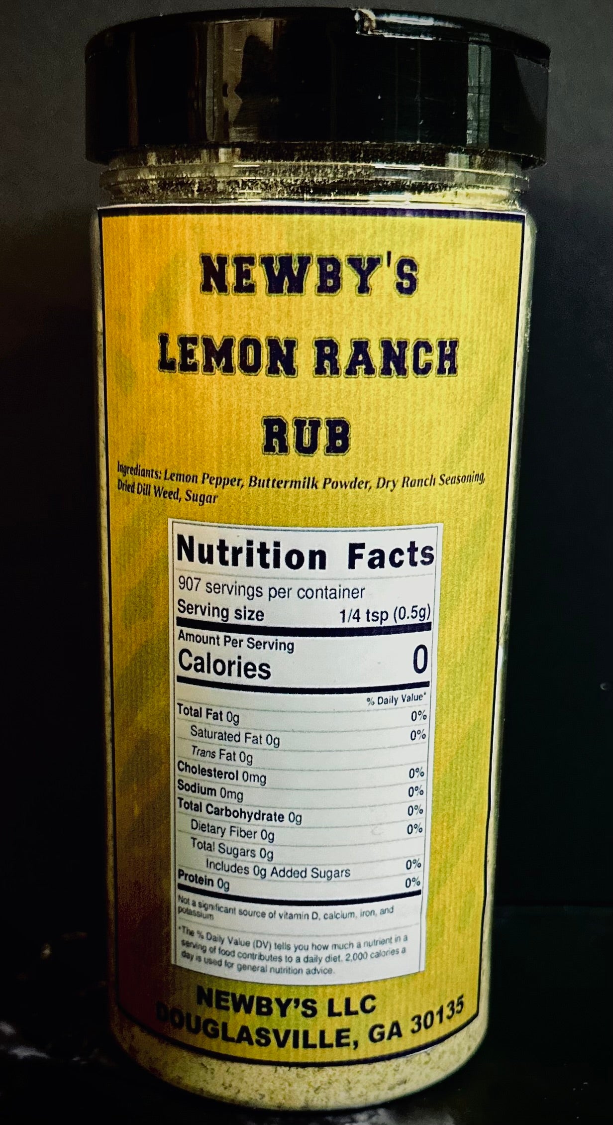 Newby's Lemon Ranch Rub