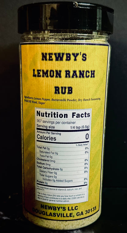 Newby's Lemon Ranch Rub